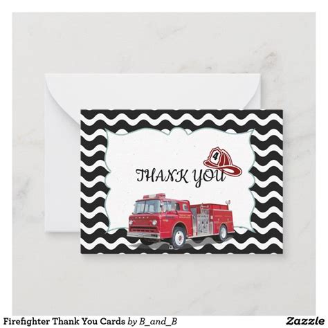 firefighter   cards zazzlecom   cards note cards