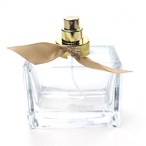 ml wholesale empty square shape spray transparent glass perfume