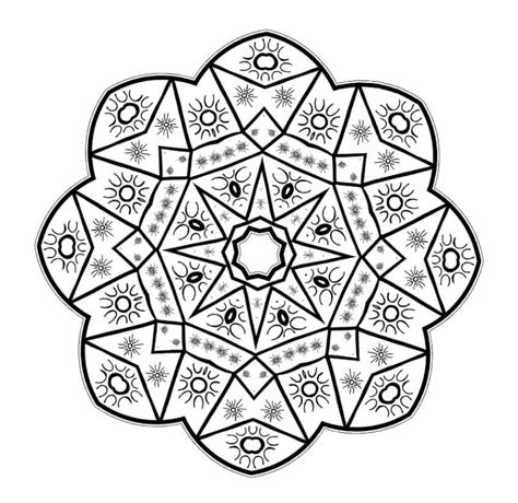 kaleidoscope  coloring page  printable coloring pages  kids