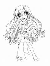 Coloring Pages Cute Anime Manga Adult Sureya Deviantart Colouring Girl Evil Mars Goth Gothic Drawing Girls Lineart Template Printable Chibi sketch template