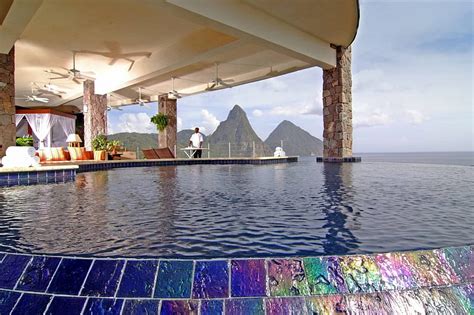 beautiful view st lucia paradise island caribbean west indies bonito