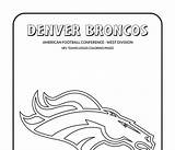 Broncos sketch template