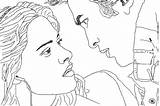 Twilight Coloring Pages Bella Edward Print Kristen Cullen Swan Pattinson Robert Printable Kids Stewart Cartoon Popular sketch template