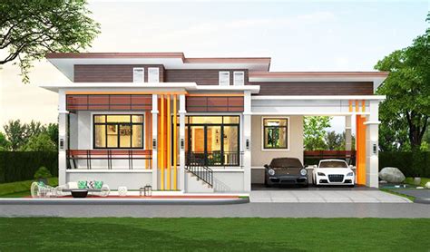 vibrant  simple elevated  storey house pinoy eplans