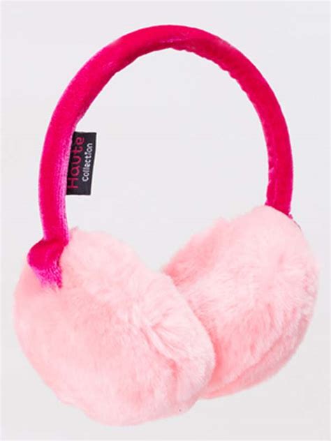 Pink Fluffy Ear Muffs