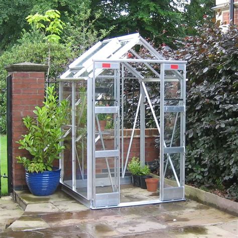 compact aluminium greenhouse  elite berkshire garden buildings