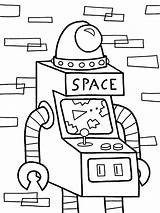 Inktober Concluded Robot Coloring October sketch template