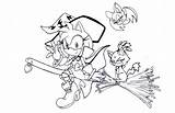 Coloring Halloween Pages Blaze Sketch Cat Sonic Amy Deviantart Popular Library Clipart sketch template