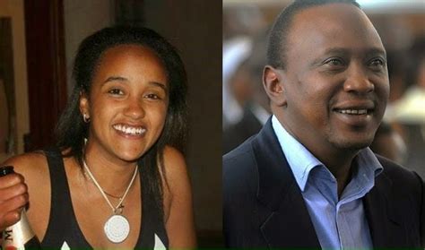 president uhuru kenyatta  pictured    beautiful daughter ngina