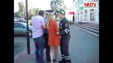 drunk russian woman resisting arrest husband fights police in belarus youtube