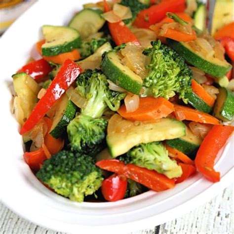 sauteed vegetables easy side dish recipe