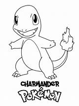 Pokemon Coloring Charmander Pages sketch template