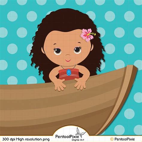 baby moana clipart moana clipart polynesian princess etsy clip art