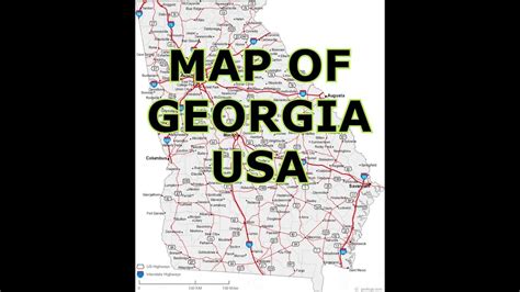 map  georgia usa youtube