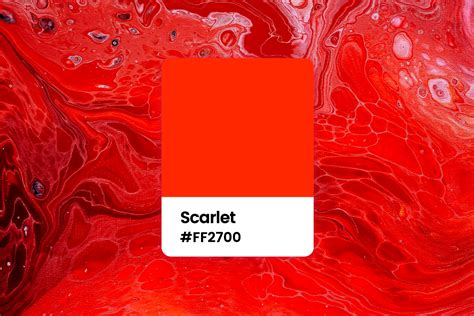 scarlet color meaning combinations