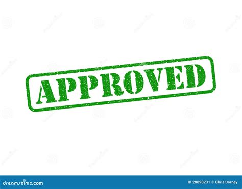 approved stamp stock image image