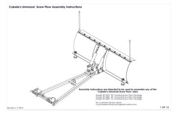 cabelas universal snow plow assembly instructions manualzz