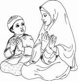 Pages Coloring Islamic Colouring Isra Miraj Kids Ramadan Duaa sketch template