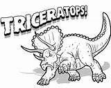 Dinossauro Triceratops sketch template