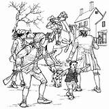 People Coloring Revere Paul sketch template