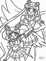 Sailor Moon Chibi Coloring Pages Printable Usagi Tsukino Color Supercoloring sketch template