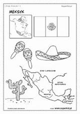 Kolorowanki Kraje Ameryki Meksyk Dzieci Północnej Superkid środkowej sketch template