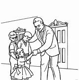 Church Coloring Pages Father Childrens Take His Kids Color sketch template