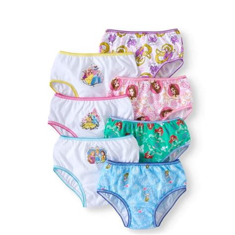 Disney Princess Disney Princess Girls Underwear 7 Pack Panties