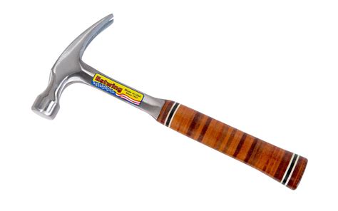 estwing straight rip claw hammer  leather grip smooth face