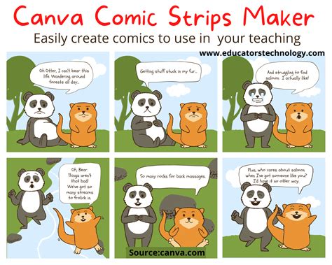 easily create  comic strip  canva educators