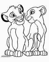 Simba Nala Rey Colouring Roi Disneyclips Drawings Mufasa Sarabi Ausmalbilder Geniales Meerkats Hojas Lápiz Coloringhome Coll sketch template