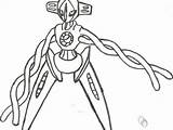 Coloring Deoxys Pages Pokemon Luxury Getdrawings Getcolorings sketch template