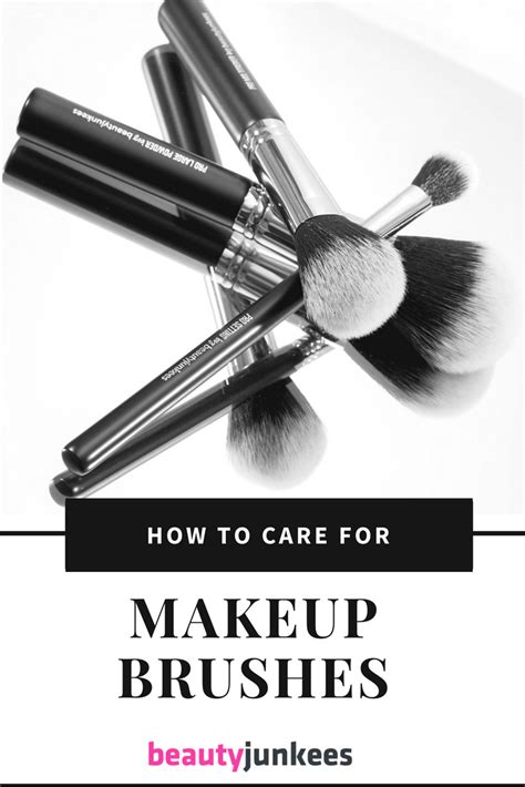 how to care for makeup brushes