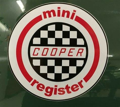 mini cooper register sticker transfer mini cooper monte carlo rally bmc downton monte carlo