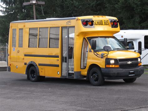 chevrolet girardin  passenger  wheelchair school bus  northwest bus sales