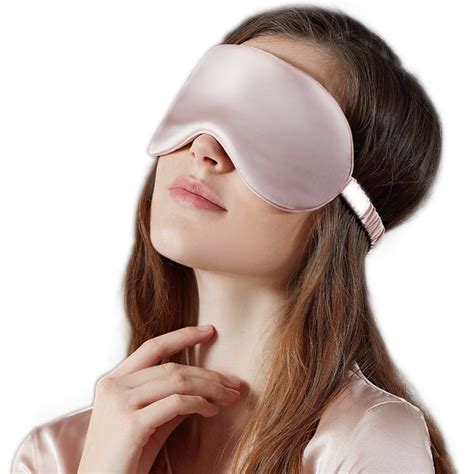 smooth upscale silk sleep mask supple eye shade portable travel