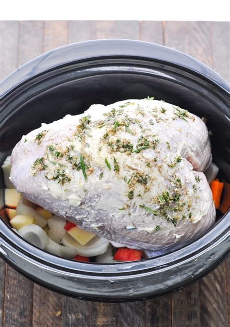 slow cooker turkey breast the seasoned mom