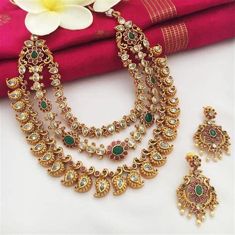 brand   amazing gold plated jewelry collection south india jewels