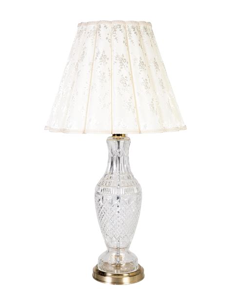waterford crystal table lamps gold table lamps lighting ww  realreal