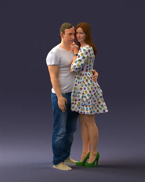 3d Casual Couple 1017 Cgtrader