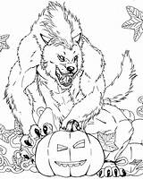 Coloring Pages Monster Scary Werewolf Printable Cute Getdrawings sketch template