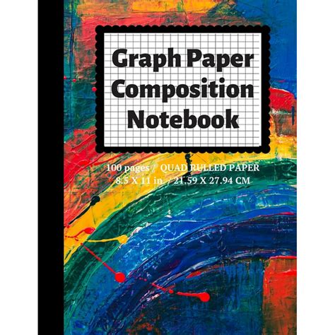 graph paper composition notebook grid paper quad ruled  sheets