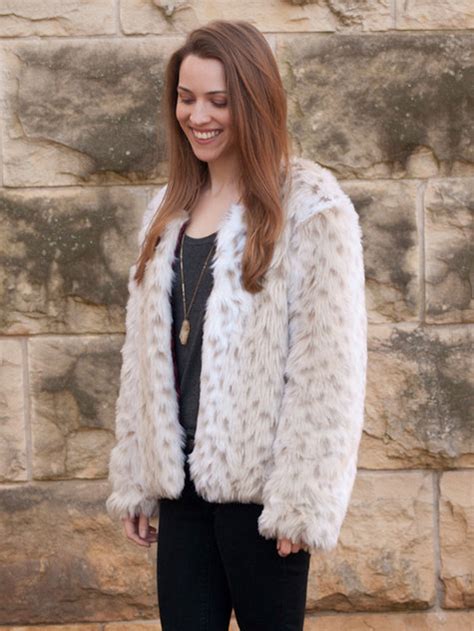 Faux Fur Jacket With Free Pattern Sewing Projects