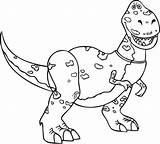 Coloring Pages Toy Story Rex Velociraptor Dinosaur Raptor Getcolorings Clipart Printable Library Popular Line sketch template