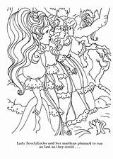 Lady Lovely Locks Coloring Book sketch template