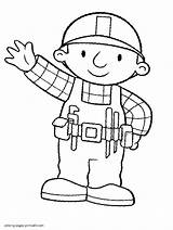 Builder Bob Coloring Pages Printable Kids Google Boys Characters Cartoon Ads sketch template