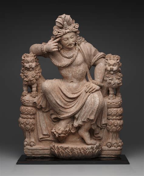 greco buddhist sculpture   thinking bodhisattva   hadda