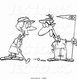 Golfing Toonaday sketch template