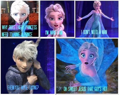I Don T Need A Man Oh Really Xd Elsa And Jack Frost