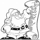 Christmas Coloring Pages Kids Printable Lists Santas Santa Tweens Family Color Popular sketch template